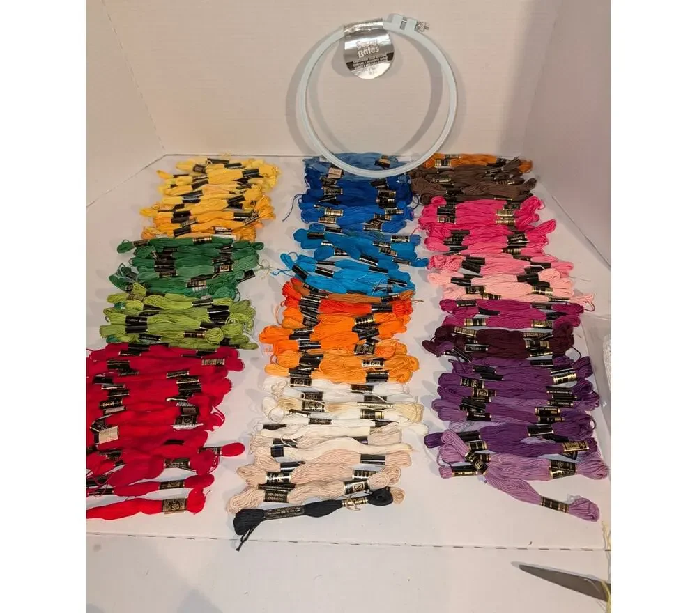 Lot Of 181 IRIS 6-Strand Cotton Embroidery Floss Lot Multicolor Made in Mexico